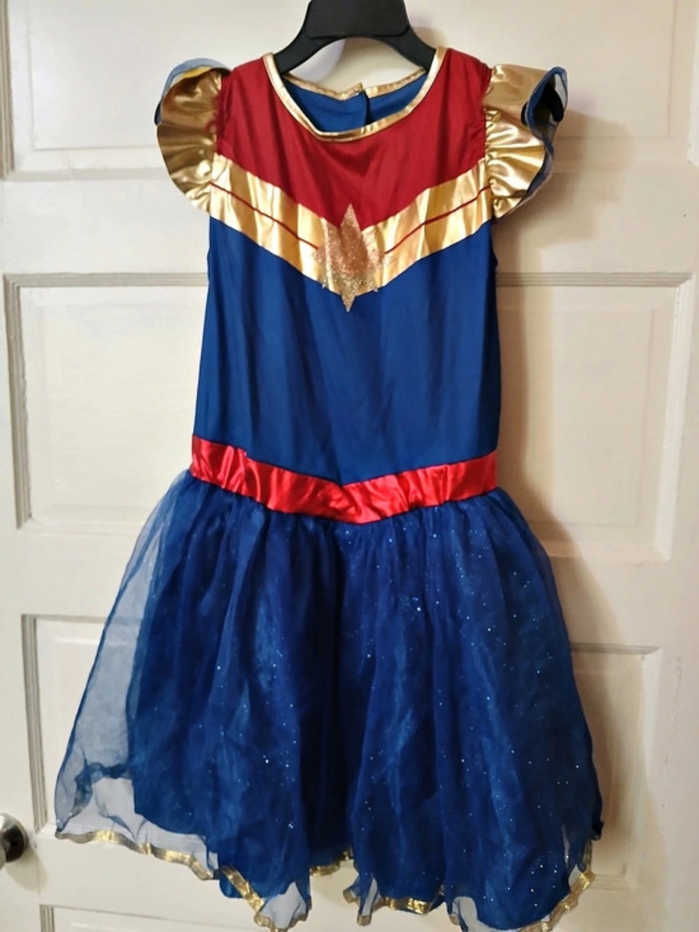 Rubie's Marvel Captain Marvel Tutu Dress Costume Blue & Red